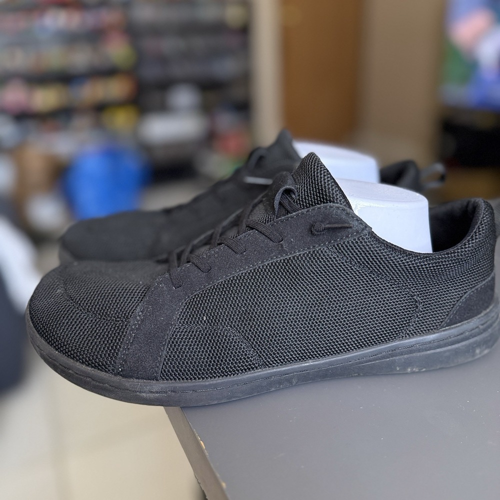 Barefoot Wide Toe Pull Top Shoes Black Men's Size 10 Minimalist WT-Felix